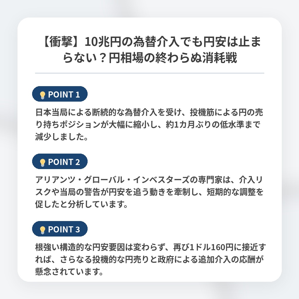 【衝撃】10兆円の為替介入でも円安は止まらない？円相場の終わらぬ消耗戦の注目ポイントまとめ