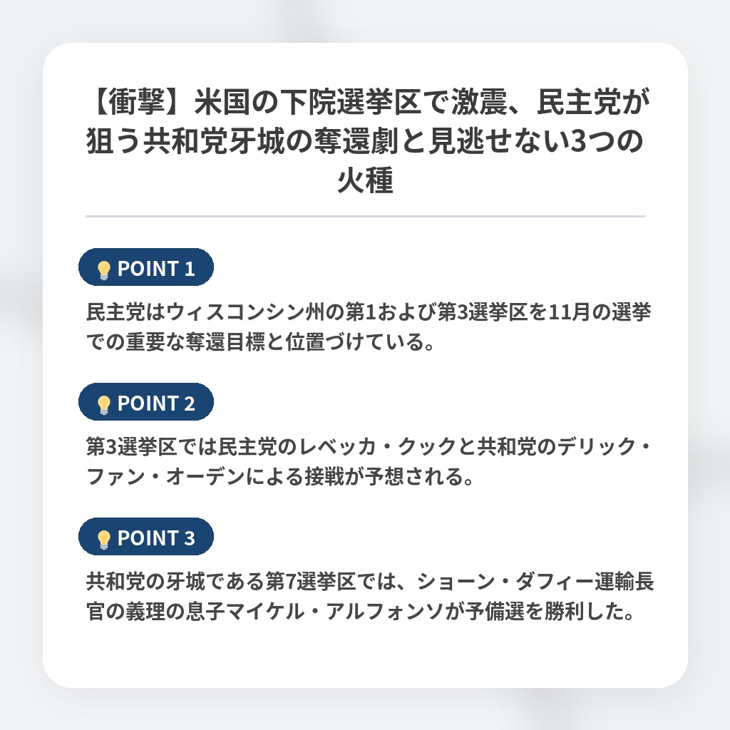 【衝撃】米国の下院選挙区で激震、民主党が狙う共和党牙城の奪還劇と見逃せない3つの火種の注目ポイントまとめ